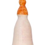 Philomena Yeatman, [bottle vase cream], 2017, Glazed ceramic, 33.5 x 14cm