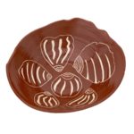 Edna Ambrym, [brown shell bowl], 2016, Glazed ceramic, 26 x 23.5 x 7.5cm